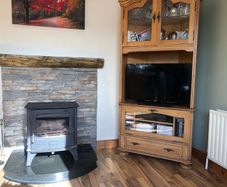 light oak solid tv corner unit ..immaculate