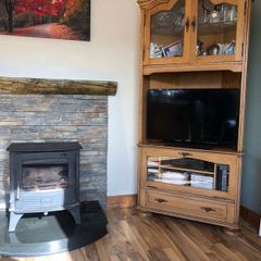 light oak solid tv corner unit ..immaculate