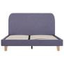 Bed Frame Light Grey Fabric 120x190 cm Image 5
