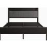 King Size Bed Frame with Storage Wooden Headboard Image 9