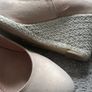 Soft  leather Pink Wedge Shoes Image 3