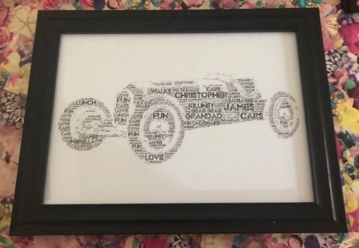 Personalised Father's Day frame