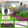 Garden Fence, No Dig Fence 61 cm (H)x 33 cm(L) Animal Barrier Fence, Underground Decorative Garden Fencing with 5.1 cm Spike Spacing, Metal Dog Fence for the Yard and Outdoor Patio, 28 Pack Image 5