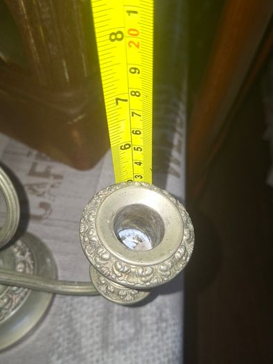 Vintage Two Arm Silver Plated Candlestick, Postage available or Collection