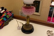 Electrified Victorian lamp