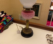 Electrified Victorian lamp