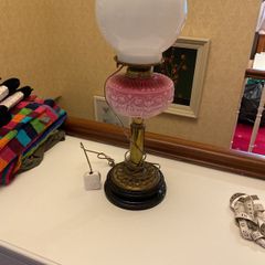 Electrified Victorian lamp