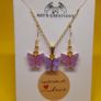 Butterfly jewellery set Image 3