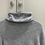 Luxury designer brand NPeal cashmere polo neck ladies jumper in a grey colour BRAND NEW WITH TAGS Image 5