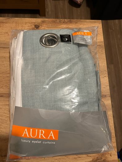 Aura Blackout Curtains in Duck Egg