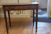Vintage Wooden Table With Drawer