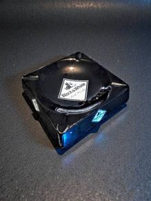Large Black and White ashtray Wade
