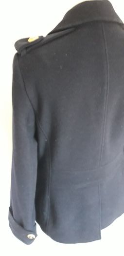 New Navy Hobbs Military Style Wool Coat/Jacket Size 10