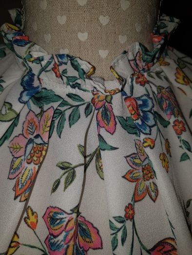 Ladies floral shortsleeve blouse uk 10 bnwot