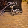 Vintage Newbridge Silverware Reindeer Christmas Ornament, Stamped, No Box Image 7