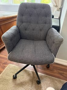 Grey office swivel chair