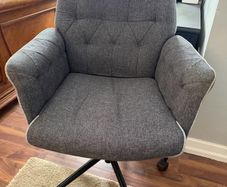 Grey office swivel chair