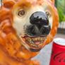 Stunning 15inch Staffordshire Lion Figure Image 3