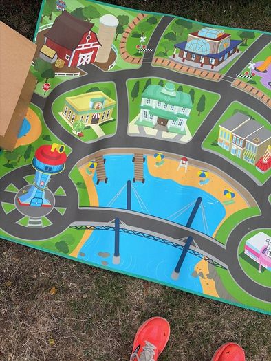 PAW Patrol Mega Mat / Jumbo Foam Floor Playmat Adventure Bay Map