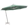Hanging Parasol 350 cm Green Aluminium Pole Image 5
