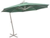 Hanging Parasol 350 cm Green Aluminium Pole
