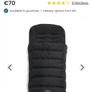 Mamas and Papas Black Cruise Buggy / Stroller including all weather Foot Muff and Rain Cover Image 10
