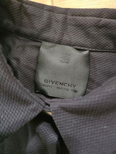Givenchy Mini Black Cutout Cotton Shirt Dress