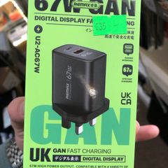 REMAX 67W LCD Display Super Fast Charger Type C and A