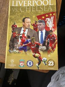 Liverpool v Chelsea 2009 QF Champions League Program