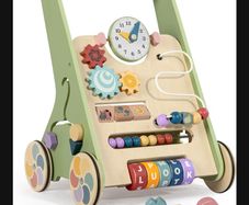 Wooden baby walker