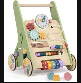 Wooden baby walker