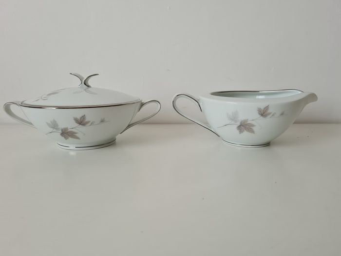 Porcelain Noritake China 6312 Harwood Tureen Sugar bowl milk Jug