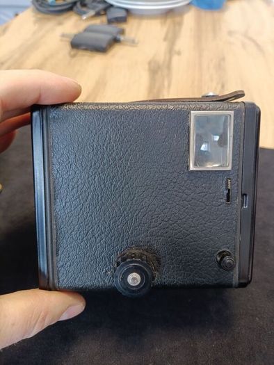 Vintage Kodak Brownie Six-20 Model C Camera with case - 1950s