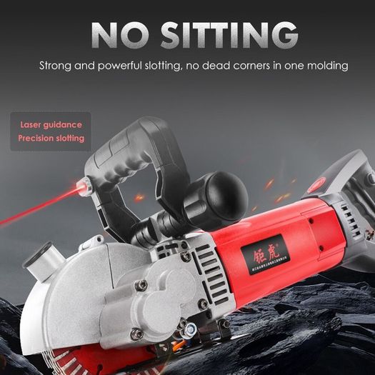 BRAND NEW EU Stock Wall Groove Cutting Machine 4000W 6500RPM Electric Wall Chaser 5x133mm Saw Blades Slot Brick Concrete Granite Marble