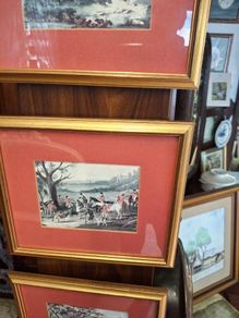 Set Of 4 Period Hunt Scenes