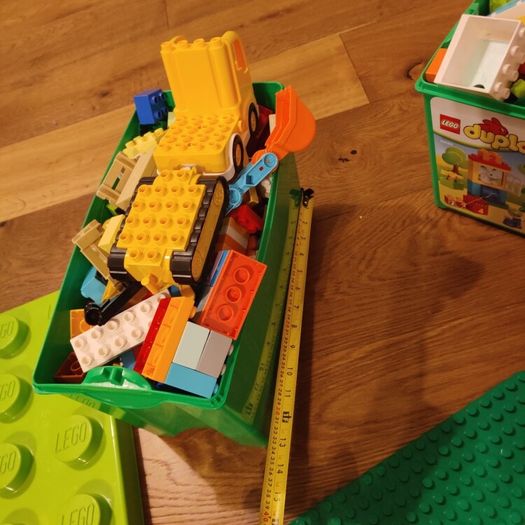 5kg Huge LEGO Duplo Bulk Lot with 2 Storage Boxes & Large Baseplate
