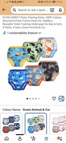 FLYISH Potty Training Pants ,6 Pack, Age 3 to 4, Brand New