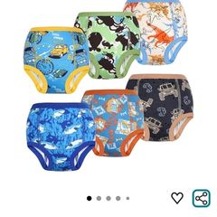 FLYISH Potty Training Pants ,6 Pack, Age 3 to 4, Brand New