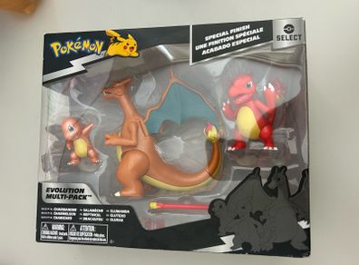 Charmander Charmeleon and Charizard Pokemon Evolution 3 Pack Special Finish