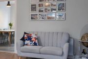Two seater Eazy Living grey sofa