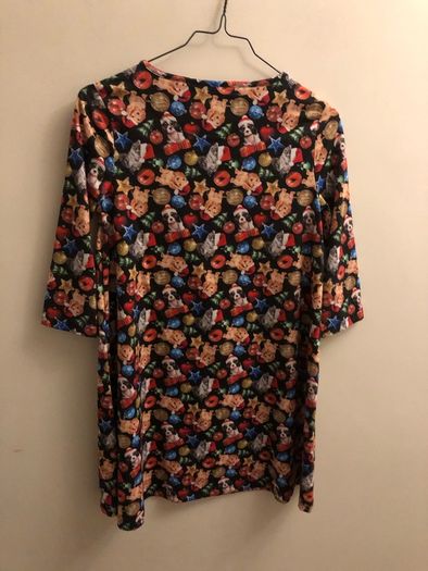 Christmas puppy top/dress (age 11-12)