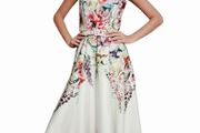 Joseph Ribkoff floral dipped hem dress
