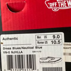 Vans Navy Trainers ( men's US9)  Uk 8 woman's (New)