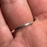 Sterling Silver Ring with Peach Coloured Stones Size P Image 4