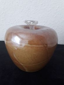 Paper Weight/Amber Glass .. Nice Gift ..  Price Drop
