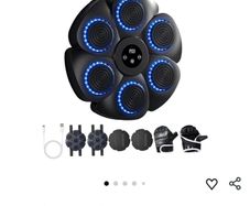 BNIB Wall Mounted Bluetooth Boxing Target With LED Light / Gloves