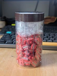 Gateron low profile keyboard switches (Cowberry, linear, 84 switches)