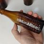 257 - Set of 3 Vintage Brown Glass Scanlan Cades Jennings Collectible Decorative Mineral Water Beer Bottles Image 6
