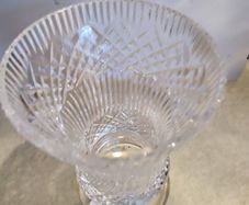 Lovely Heavy Cavan Crystal Vase.