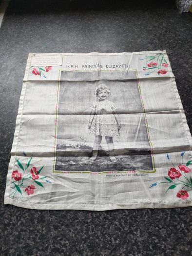 1931 H.R.H Elizabeth Hankerchief